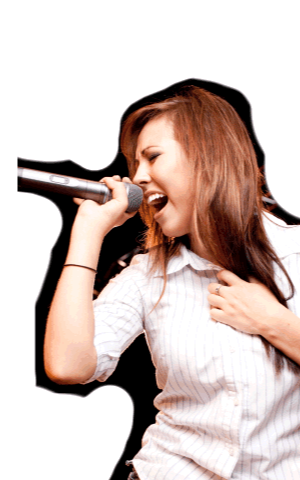 how to breathe when singing - girl singing